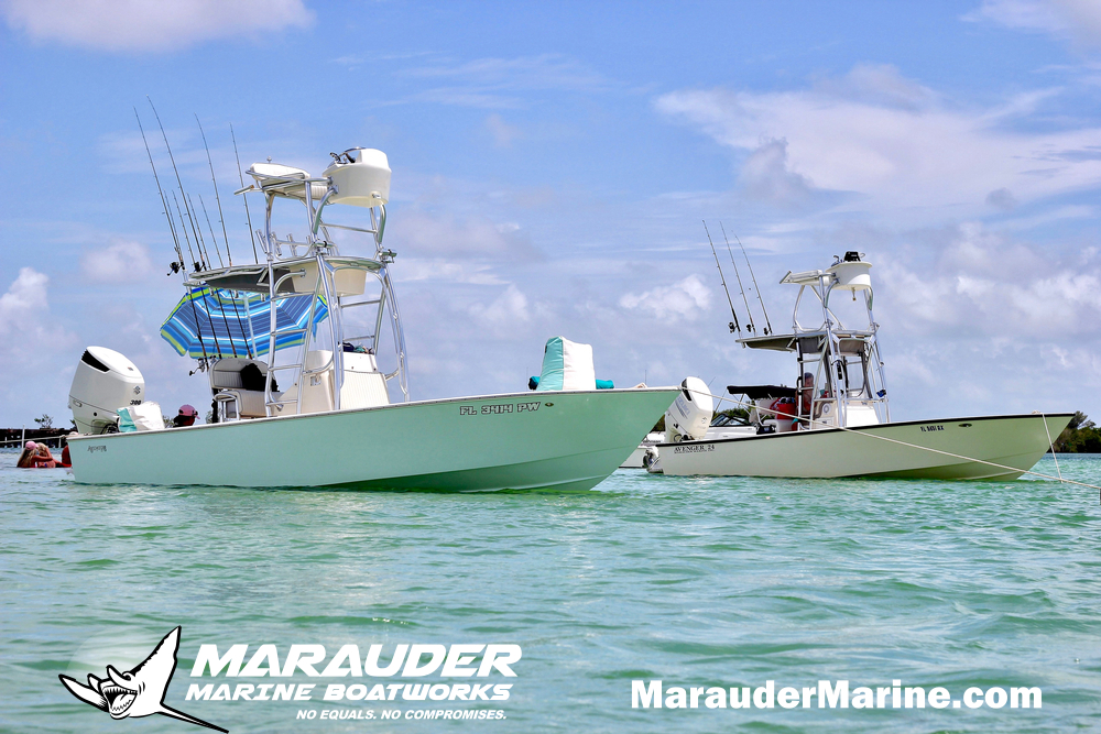 24' Bay Boat and Nearshore Fishing Boat in 24 Foot Avenger Custom Fishing Boats photo gallery from Marauder Marine Boat Works