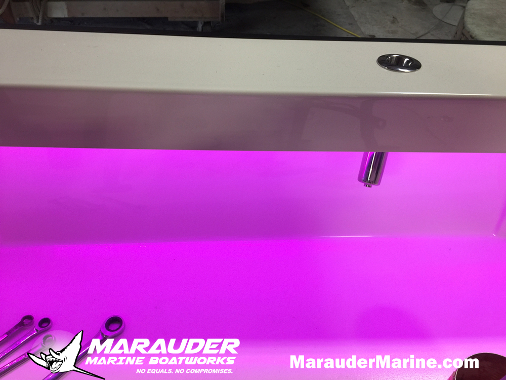 24' Boat With Shallow Draft and Stepped Hull in 24 Foot Avenger Custom Fishing Boats photo gallery from Marauder Marine Boat Works