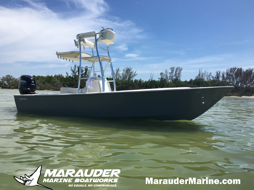 Photo of a 25' Custom Tarpon Fishing Boat in 25 Foot Avenger Custom Fishing Boats photo gallery from Marauder Marine Boat Works