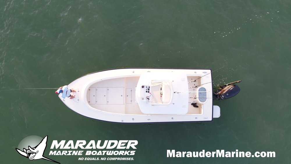 Tarpon Fishing Boat Made for Boca Grande in 25 Foot Avenger Custom Fishing Boats photo gallery from Marauder Marine Boat Works