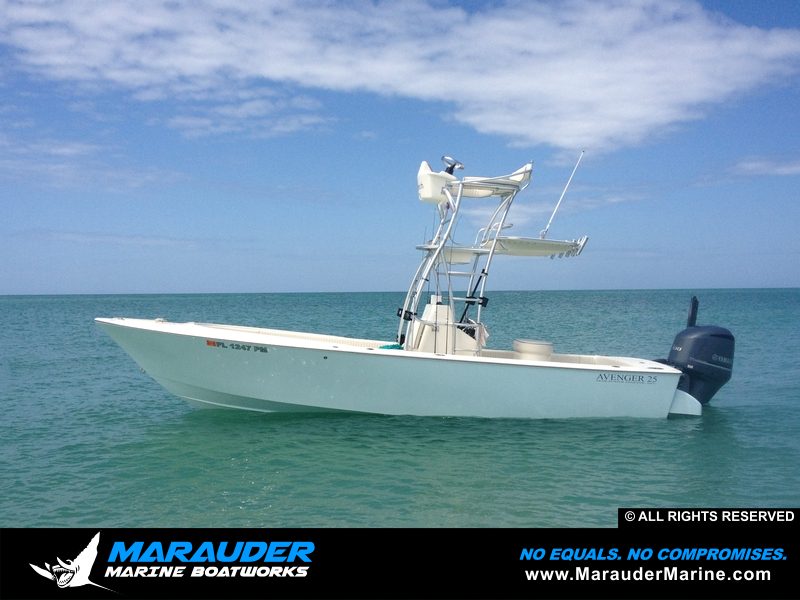 Avenger 25' Custom Fishing Boats | Near shore & Offshore by Marauder Marine in Avenger Pro Series Custom Bay Boats II photo gallery from Marauder Marine Boat Works