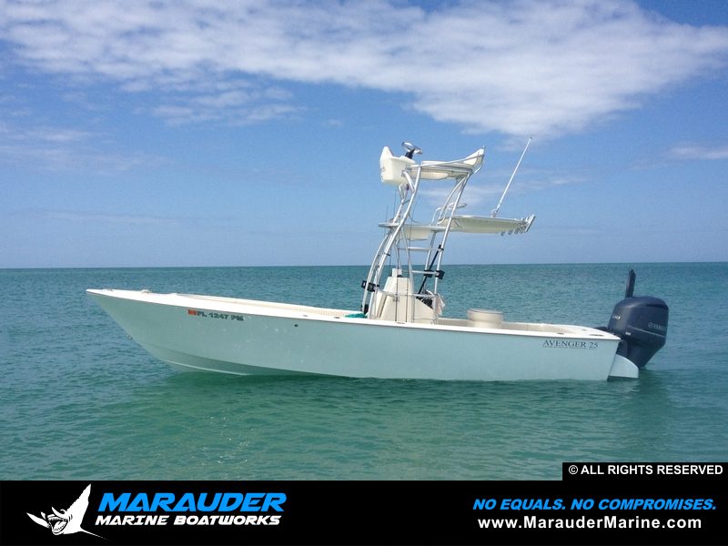 Avenger 25' Custom Fishing Boats | Near shore & Offshore by Marauder Marine in Avenger Pro Series Custom Bay Boats II photo gallery from Marauder Marine Boat Works